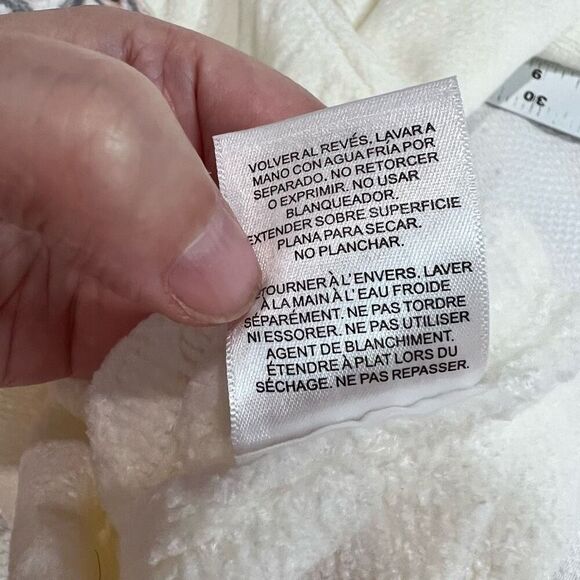 Alfred Dunner Glacier Lake Ivory Floral Soft Chenille Pullover Sweater Sz L Wome - Picture 8 of 8